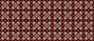 Kahverengi, kırmızı ve gri renklerde altın desenli altın elementler. Geleneksel klasik altın desen. Barok tarzında kusursuz bir doğulu süsü. Raster doğulu süsü.