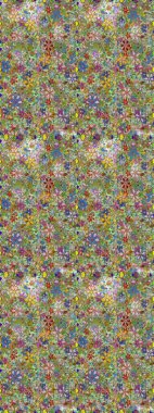 Sevimli çiçek desenli küçük çiçek. Raster resim. Sorunsuz.