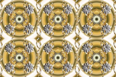 Barok tarzında kusursuz bir doğulu süsü. Geleneksel klasik raster altın pürüzsüz desen. Bej, nötr ve kahverengi renklerde altın elementler.