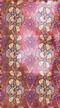 Motley illüstrasyonu. Küçük çiçekte güzel bir desen. Moda baskıları için zarif bir şablon. Çiçekli bahar çiçekleri. Küçük renkli çiçekler..