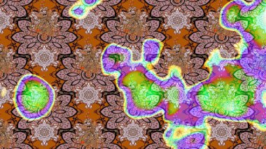 Raster illüstrasyonu. El yapımı çiçek ve bitki koleksiyonu. Şirin karalamalı çiçek desenli çizim. Raster illüstrasyonu. Eskiz tarzı kahverengi renklerde.