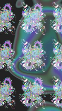 Modaya uygun kumaş deseni. Küçük çiçekteki sevimli çiçek deseni. Tony 'nin kumaş kalıbını çiz. Raster illüstrasyonu.