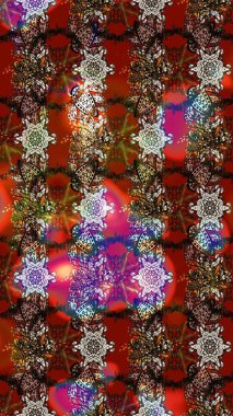 Raster illüstrasyonu. Küçük çiçekteki sevimli çiçek deseni. Çizim.