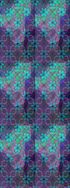 Raster illüstrasyonu. Robot resim. Küçük çiçekte sevimli çiçek deseni var..