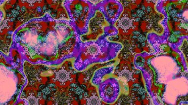 Küçük çiçekteki sevimli çiçek deseni. Pembe renkte çiçekler.