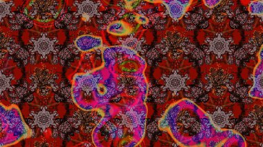 Çiçek rengi eskiz deseni. Raster çiçek izi. Klasik taslak çizimi.