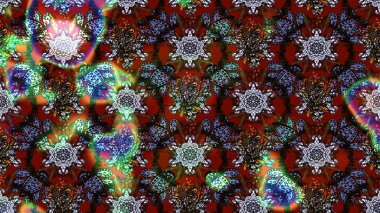 Renkli Bahar Teması eskiz kalıbı. Düz Çiçek Elementleri Tasarımı. Raster..