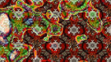 Eski usul küçük çiçekli şirin bir eskiz deseni. Moda arka planında parlak buketler. Kumaş, duvar kağıdı ve kağıt üzerine baskı yapmak için gelişen arka plan. Raster illüstrasyonu.