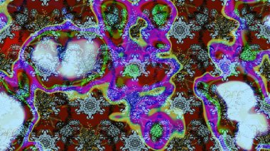 Çiçekli karalama şeklinde Raster çiçek deseni. Tarafsız renklerde bahar çiçekleri. Raster illüstrasyonu.