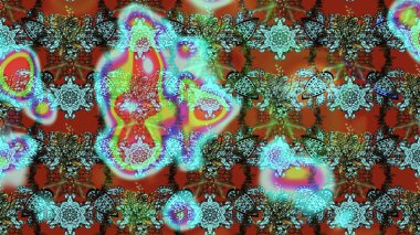 Çiçek buketleriyle klasik bir eskiz şekli. Raster illüstrasyonu. Mavi renklerde.