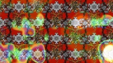 Küçük çiçekteki sevimli çiçek deseni. Kahverengi renkli çiçekler. Raster illüstrasyonu.