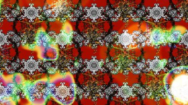 Ağaç dallı bahar çiçekleri ile desen, çiçek silueti ile gri renkler. Raster deseni.