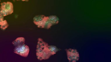 Çiçek ve yapraklı karalama şeklinde Raster çiçek deseni. Gri renklerde bahar çiçekleri. Raster illüstrasyonu.