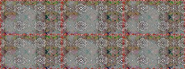 Sevimli çiçek raster deseni. Düz Çiçek Elementleri Tasarımı. Gri renkli çiçekler. Renkli Bahar Teması Kusursuz Arkaplan.