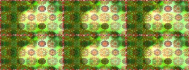 Poster ya da kapak için arka plan. Şirin, zarif çiçekler Raster illüstrasyonu. Yapraklı kusursuz desen. Davetiye ve kartpostal tasarımı için dekoratif çiçek unsurları. Tekstil için figür.