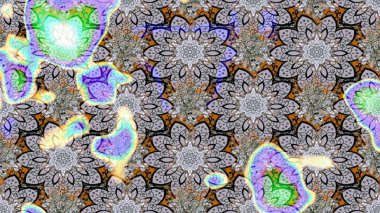 Küçük çaplı çiçeklerdeki basit şirin desenler. Tekstil veya kitap kapakları, imalat, duvar kağıtları, baskı, hediye paketi ve yapıştırma kitabı için çiçek eskizi geçmişi. Raster illüstrasyonu.