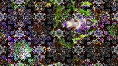 Küçük gri çiçekli oldukça eski bir besin torbası deseni. Millefleur 'lar. Tekstil, kumaş, kapaklar, duvar kağıtları, baskı, paket, koleksiyon defteri, örgü, dekupaj için çiçek arkaplanı..