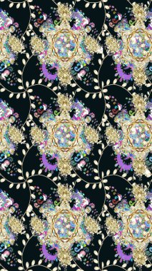 Raster güzel bir çiçek deseni çizmiş. Bahar mevsimi. Tatil havası. Nazik romantik baskı.