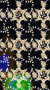 Çiçekli siyah eskiz deseni. Raster çiçek izi. Klasik taslak çizimi.