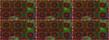 Çiçekler, yapraklar, dekoratif elementler, sıçramalar, lekeler, el çizimleri çizimleri ve Doodle çizimleri, grafik raster çizimleri.