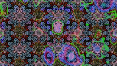 Çiçek desenli raster, nötr çizgi grafik desenli soyut raster arkaplan. Modern stil dokusu.