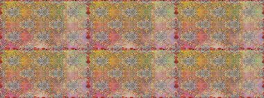 Bej renkli çiçekler. Renkli Yaz Temalı Kusursuz Arkaplan. Düz Çiçek Elementleri Tasarımı. Raster illüstrasyonunda trendsiz çiçek deseni.