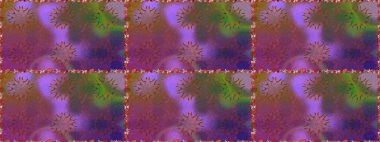 Sevimli çiçek raster deseni. Düz Çiçek Elementleri Tasarımı. Renkli Yaz Temalı Kusursuz Arkaplan. Modaya uygun kumaş deseni.