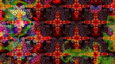 Çiçek desenli eskiz. Kahverengi renkli çiçekler. Renkli Bahar Teması eskiz kalıbı. Düz Çiçek Elementleri Tasarım Raster illüstrasyonu.