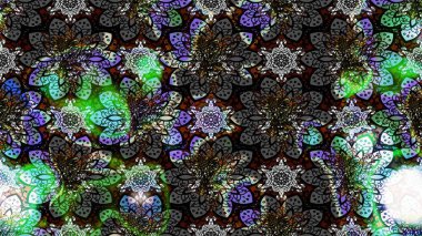 Sketch Floral Pattern in Raster illustration. Fancy fabric pattern. Colour Spring Theme sketch pattern Background. Flat Flower Elements Design.