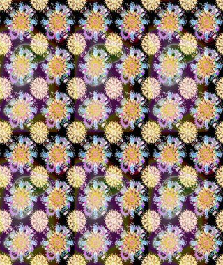 Organik elementler. Suluboya etkisi. Raster deseni. Botanik kusursuz desen.