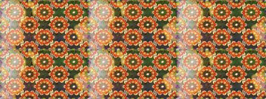 Altın şablon. Klasik çiçek dokusu. Kahverengi renkte Royal retro. Kusursuz desenli altın elementler. Raster illüstrasyonu. Kart, duvar kağıdı, ambalaj, tekstil için klasik tasarım.