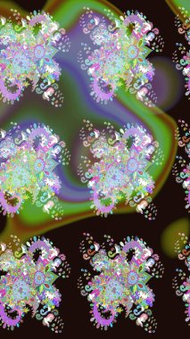 Çiçekli yaz çiçekleri. Küçük çiçekte güzel bir desen. Küçük renkli çiçekler. Moda baskıları için zarif bir şablon. Motley illüstrasyonu. Çizim.