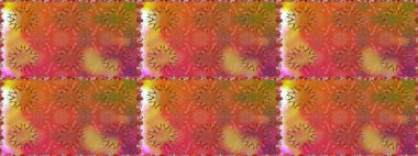 Raster Güzel kumaş deseni. Raster suluboya deseni, narin çiçekler, turuncu çiçekler, tebrik kartı şablonu..