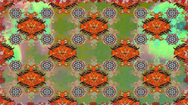 Süslü, dikişsiz, soyut çiçeklerle süslenmiş. Çiçek deseni duvar kağıdı, desen dolguları ve web sayfası arka planı için kullanılabilir. Şekillendirilmiş çiçeklerle kusursuz desen.