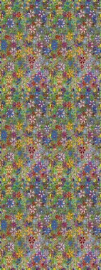 Etnik Mandala havlusu. Kusursuz süs izi. Sınır Kızılderili çiçekli paisley patten. Tebrik kartı geçmişi, boyama kitabı, arkaplan ve tekstil için kullanılabilir. Raster Henna tarzı.