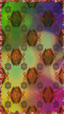 Küçük çiçekte güzel bir desen. Küçük renkli çiçekler. Çiçekli bahar çiçekleri. Motley illüstrasyonu. Moda baskıları için zarif bir şablon.