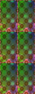 Çocuksu tasarım. El çizimi çiçekli, pürüzsüz bir desen. Yeşil ve kahverengi arka planda. Tekstil, kumaş, ambalaj, hatıra defteri için güzel çiçek arkaplanı..