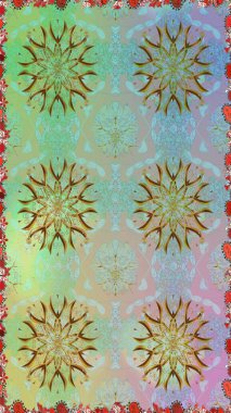 Raster illüstrasyonu. Raster deseni. Tarafsız renklerde yaz çiçekleri. Küçük çiçekte sevimli çiçek deseni var..