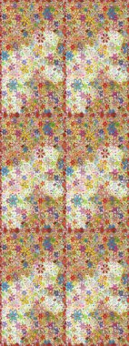 Çiçeksiz desenli arka plan. Tarafsız renklerde çiçekler. Tişört baskısı için çiçek boyama rasteriName.