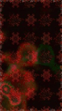 Siyah ve kahverengi renkli çiçeklerle kusursuz çiçek deseni. Suluboya tarzında siyah ve kahverengi renkte çiçekler.