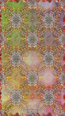 Tişörtsüz arka plan deseni. Tropik çiçekler. Kahverengi renkte çiçekler.