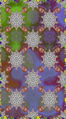 Seamless modeli. Ultrafashionable kumaş deseni. Raster resim. Organik motifi arka plan.