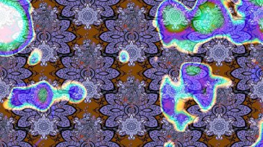 Yumuşak, mor renkte bahar çiçekleri. Yaprak ve çiçeklerin suluboya resimleri, menekşe renkleri üzerine çizimler. Raster illüstrasyonu.