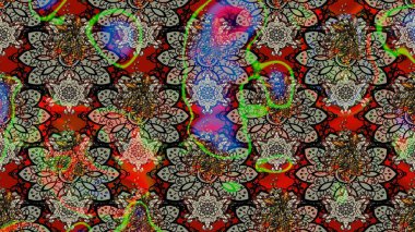 Raster illüstrasyonundaki çiçek desenli çizim. Renkli Bahar Teması eskiz kalıbı. Düz Çiçek Elementleri Tasarımı. Gri renkli çiçekler.