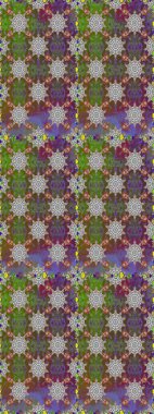 Kusursuz desenli, modaya uygun kumaş deseni. Düz Çiçek Elementleri Tasarımı. Şirin çiçek elementleri. Raster illüstrasyonu. Renkli Bahar Teması Kusursuz Arkaplan.