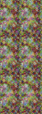 Hediye ambalaj kağıdı, tebrik kartları, posterler ve pankart tasarımı. Raster düz çiçekleri pürüzsüz desen. Yeşil renkte çiçekler.