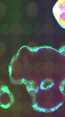 Raster - stok. Yeşil ve kahverengi çiçekli eskiz deseni, suluboya çiçek deseni, sevimli çiçek, duvar kağıdı, kart veya kumaş için fayanslı.