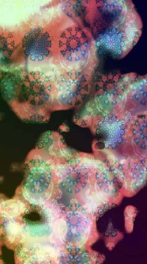 Tarafsız renklerde çiçekler. Raster illüstrasyonu. Çiçek desenli eskiz, vuruşlar, sıçramalar, yaz çiçekleri..