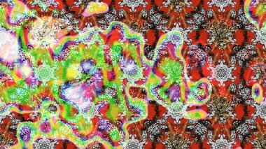 Çiçek buketleriyle klasik bir eskiz şekli. Raster illüstrasyonu. Tarafsız renklerde.