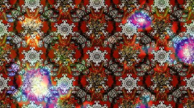 Çiçek süslemeli çizim deseni. Kahverengi renkli çiçekler. Raster illüstrasyonu.